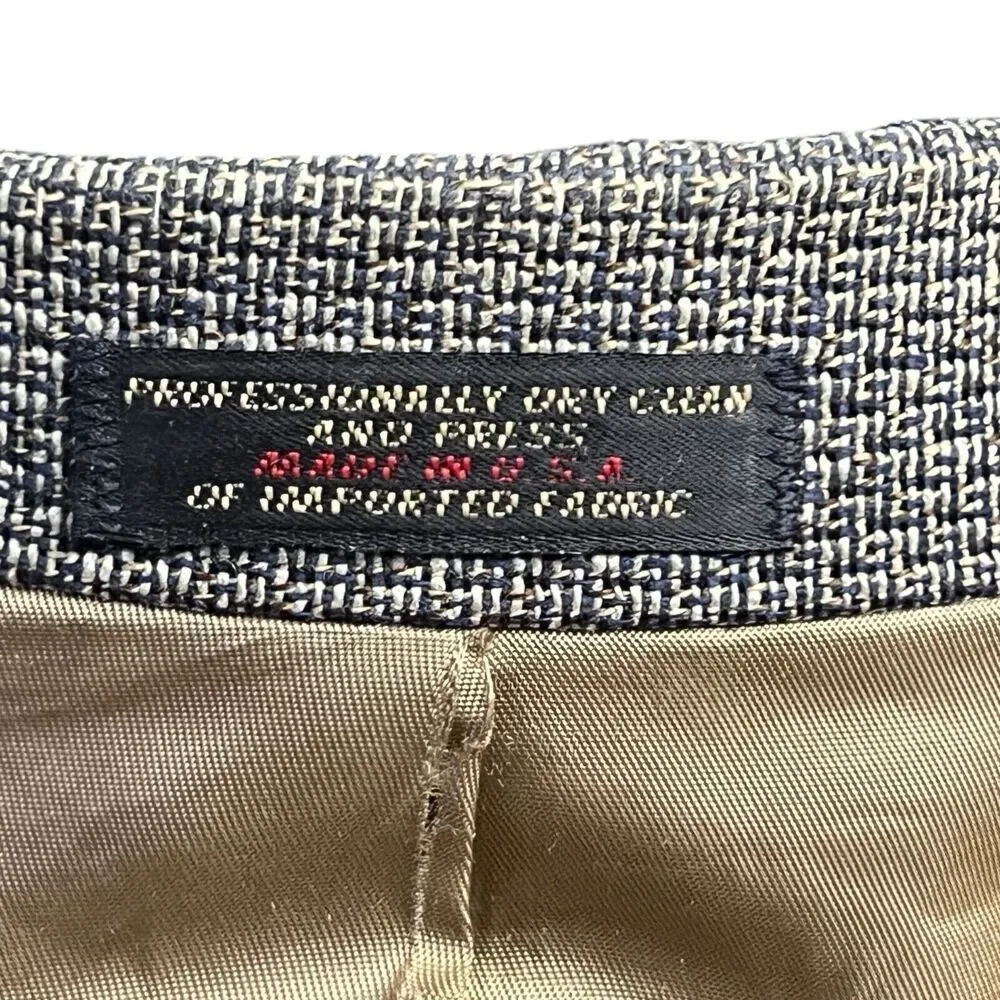 Bowdon Classic Sport Coat Von Maur‎ Tweed 44 Short 2 Button USA Vent Pockets